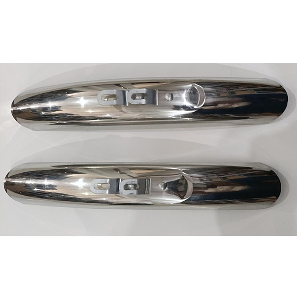 1 Pair Front Rear Fender Mudguard Silver For 700c 27'' Bicycle Cycling Road Bike