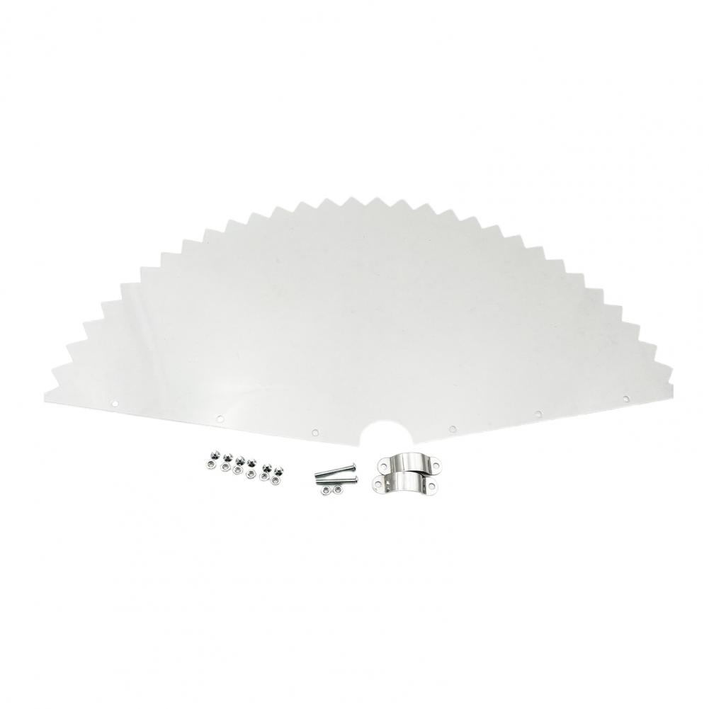 Birds Feeder Squirrel Baffle Serrated Edge Wrap-Around Birds Feeder Squirrel Baffle Weather-proof Hanging Rodents Baffle Guard