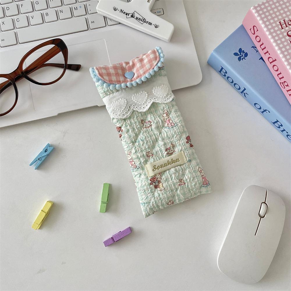 Cartoon Pattern Glasses Storage Bag Dustproof Glasses Protective Cover Sunglasses Case  Travel