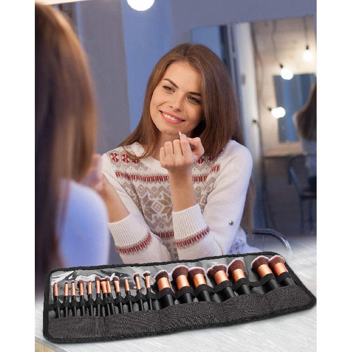 OCHEAL Makeup Brush Holder,Makeup Brush Organizer,Travel Makeup Brushes Bag Cosmetic Bags Pouch for Women Cosmetic Brushes Makeup Artist -Brushes Not