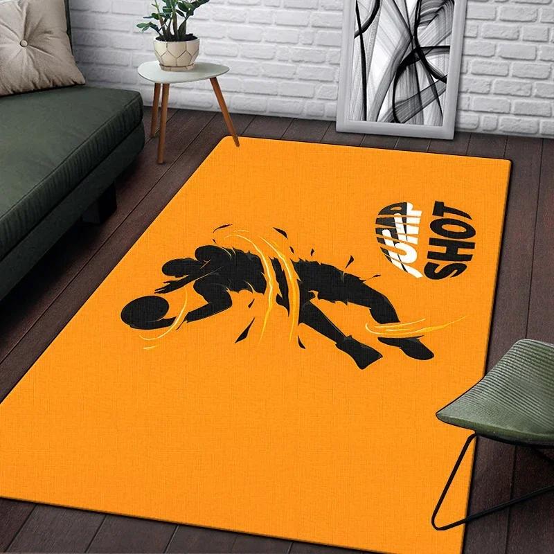 Basketball Printed Carpet Living Room Decor Sofa Table Rug Lounge Mat Kitchen Mats for Floor Anti Slip Chair Cushion Large Rug