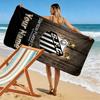 Name Custom Santos FC Art Print Beach Towel, Large Soft Quick Dry Towel for Beach Camping Swimming