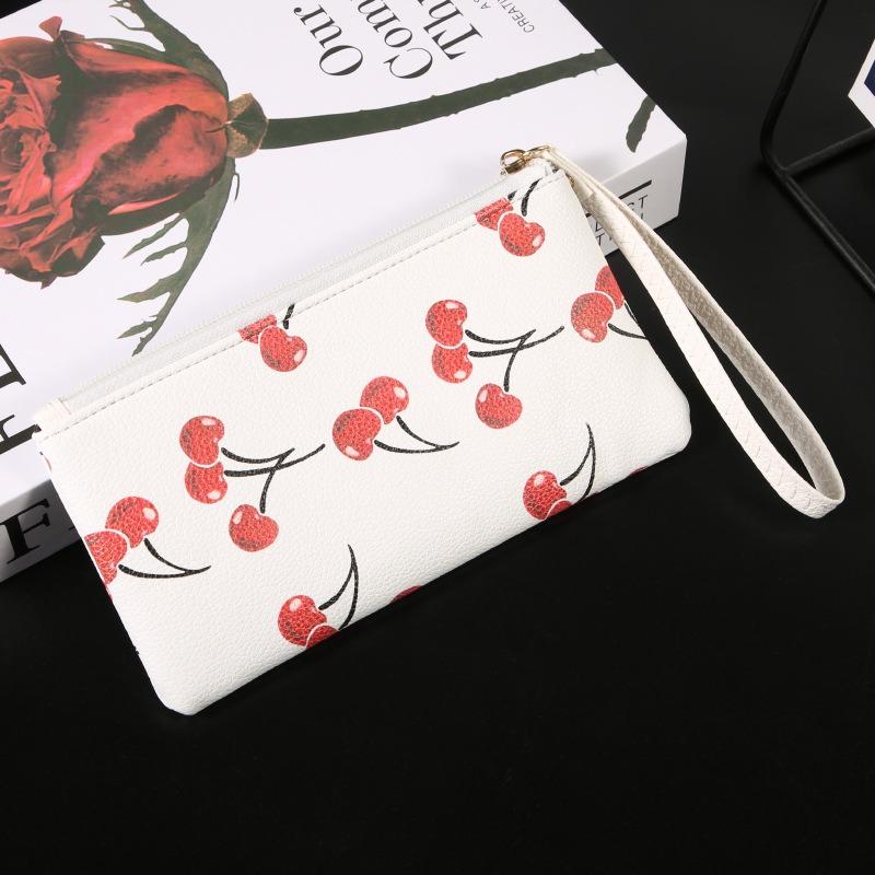 Retro Zipper Wallet High Quality Strawberry Storage Bag Cherry Coin Purse Portable Women'S Wallet For Vintage Clothing Handbag