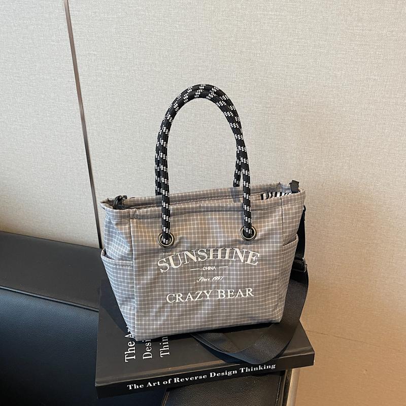 

Сумка-тоут большой вместимости Женская легкая сумка Сумка через плечо Small серый