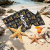 Custom Name Personalized Five Nights at Freddy's Print Beach Towel, for Trip Camping Beach Party Home Decor, Birthday Gift for Family & Friends