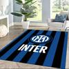 Inter Milan Area Rug Design For Kitchen Game Room Living Rooms Hallway Antislip Carpet Anime Office Decor Perfect Gift For Valentine'S Wedding Birthda