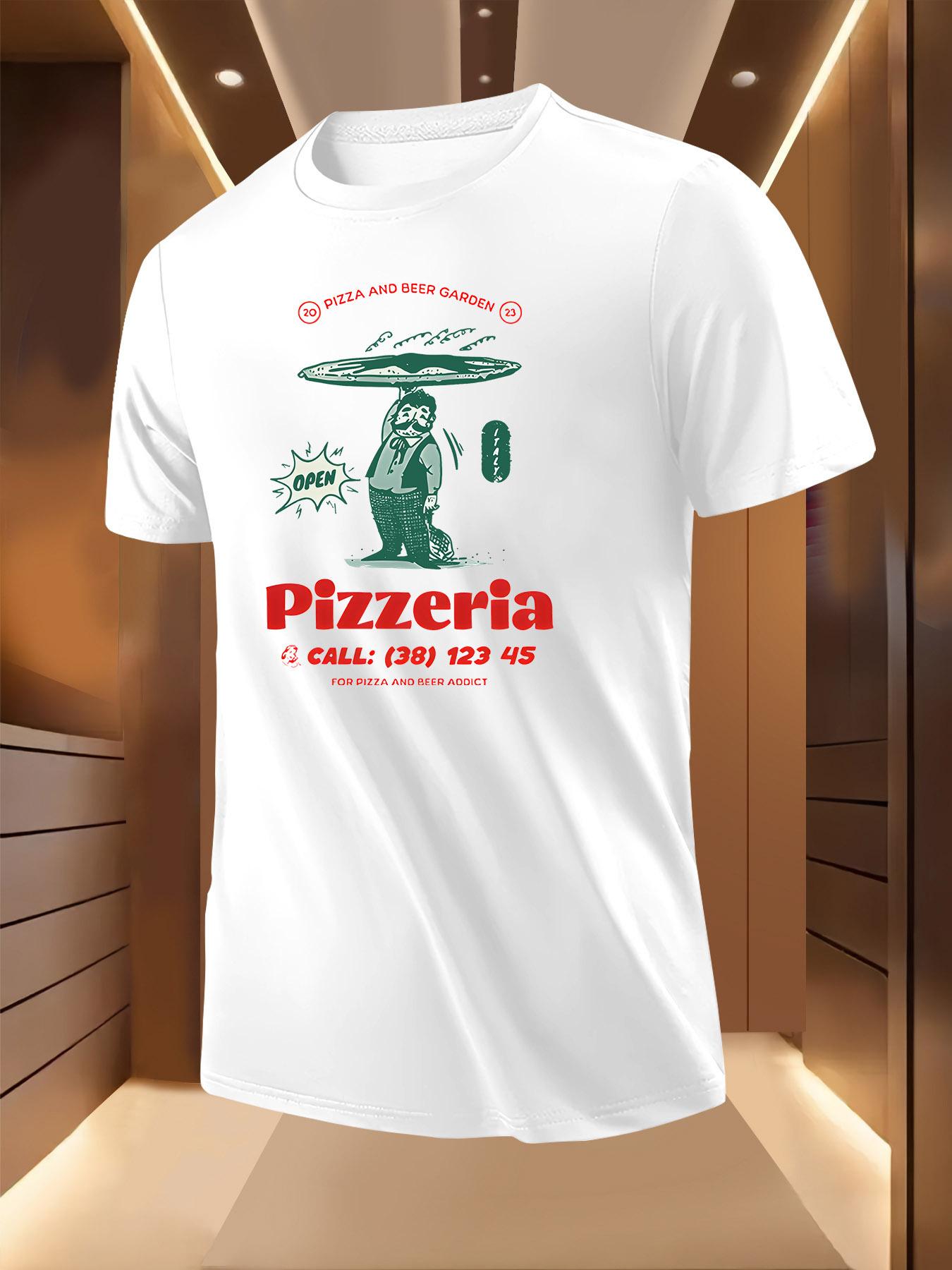 Pizza Parlor Graphic Tshirt - Breathable Lightweight Poly... S