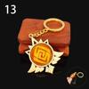 1PC KeyRing Ganyu Keychain Luminous Vision Lnazuma Game Genshin Impact Eye Of Original God Toy