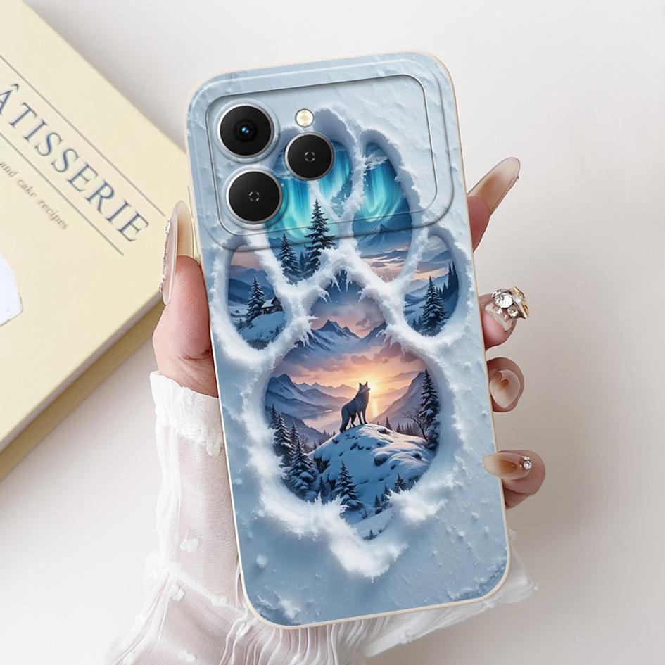For Tecno Spark 40 Case Popular Cartoon Space Soft Silicone Camera protection Phone Cover For Tecno Spark 40C Spark40 4G Housing
