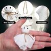 1/6pcs Halloween Hanging White Ghost Ornaments Mini Ghost Doll Halloween Party Home Decoration Haunted House Yard Party Supplies