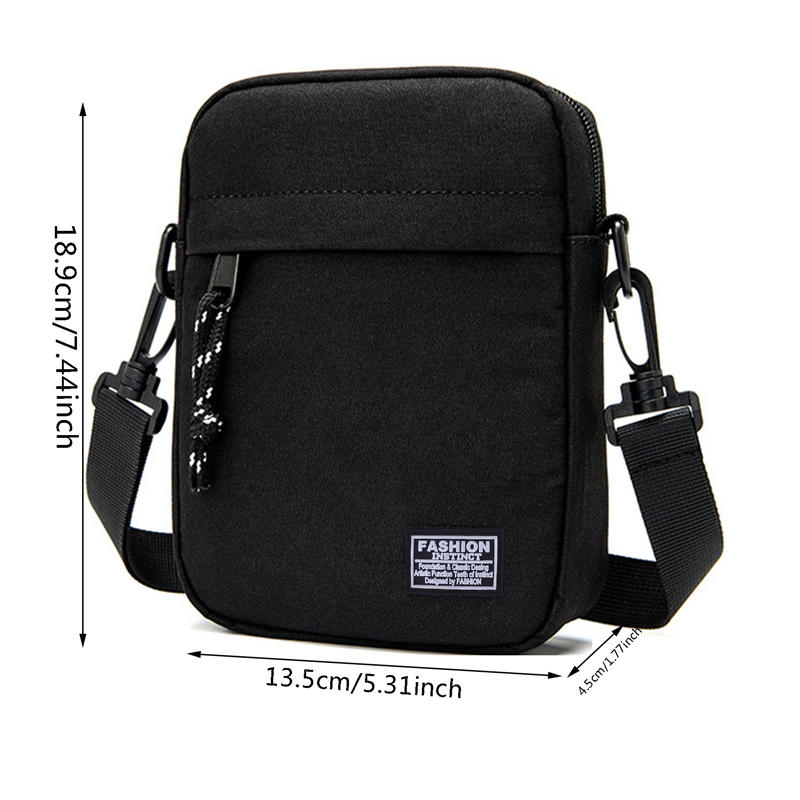 Mini Crossbody Shoulder Bag For Men Lightweight Small Messenger Satchel Bag For Travel Casual