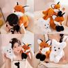 Adorable Fox Plush Pillow For Sofa And Bed Decorative Cushion Soft Stuffed Toy