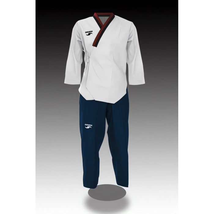 DORAWON, Dobok Poomsae brodé POOM BOY, col Y poom