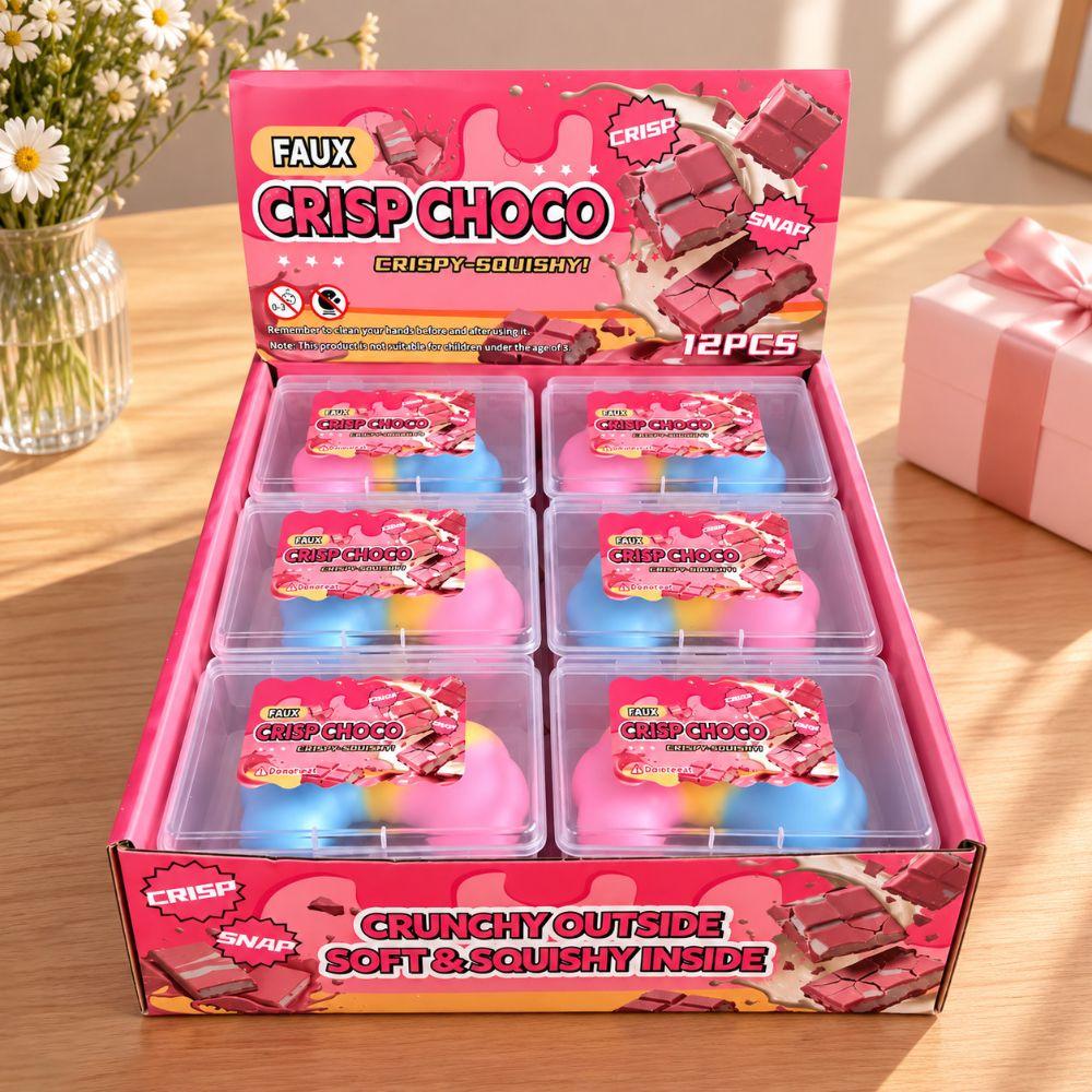 Crackable Texture Wax Cracking Squeeze Toy Croissant Crunchy Sound Ball For Stress Anxiety Relief