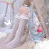 Japanese-Style JK Lace Ruffle Socks | Lolita Cute Calf Socks for Soft Girl Students - Knee-High Style