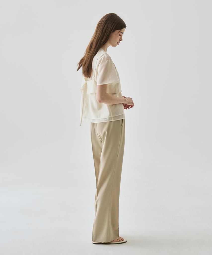 Deuloupisumeon Summer Slim Bootcut Slacks [Black]