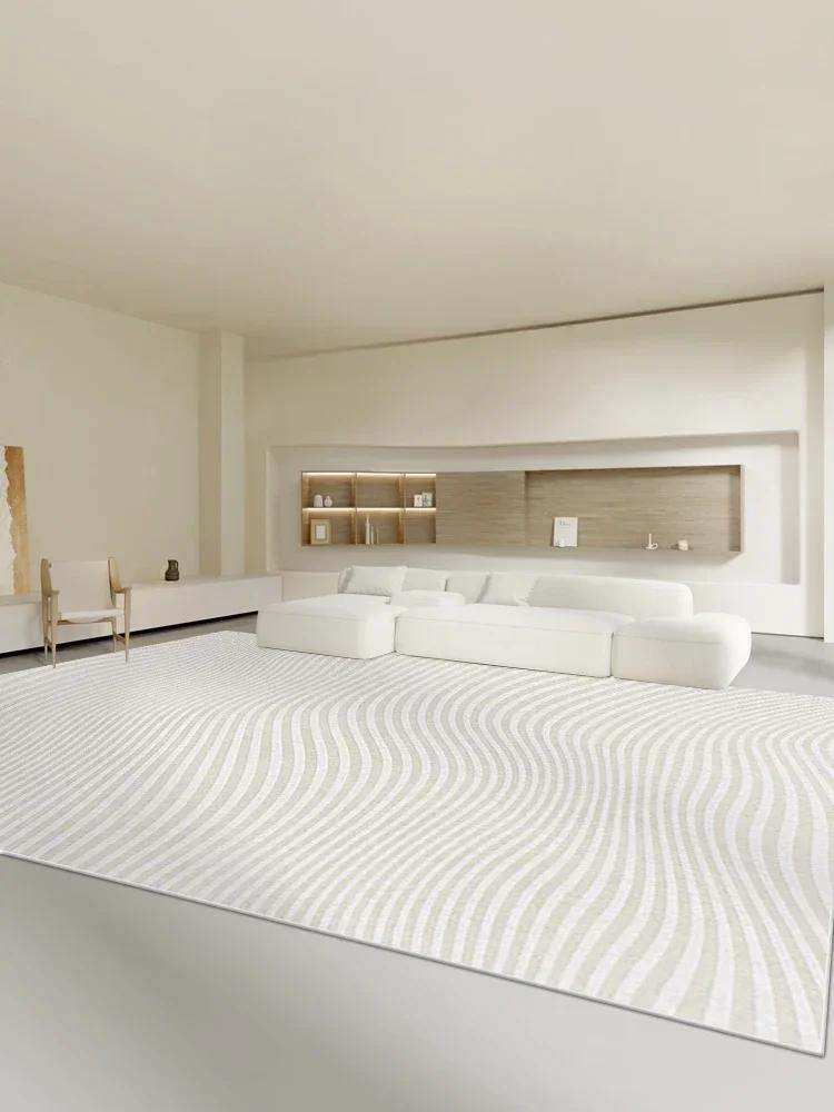 

Ковер в гостиную большого размера с белыми линиями, ковры для спальни, минималистичные полосы, домашний коврик, пушистый, противоскользящий, коврики для машинной стирки, тапете 50x80cm