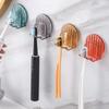 Plastic Toothbrush Holder Punch Free Tooth Brush Dispenser Creative Toothbrush Cup Holder  Bathroom