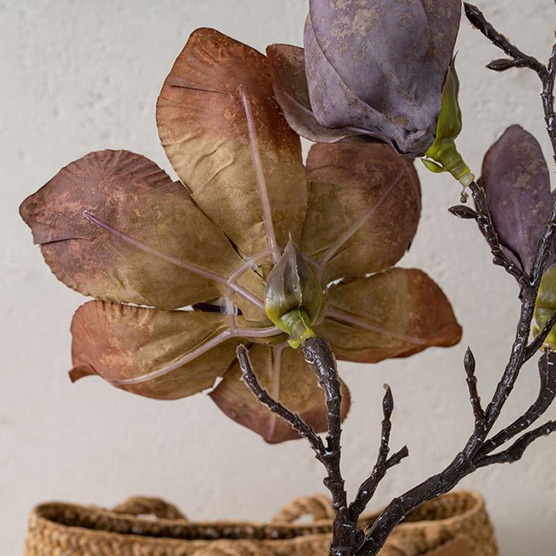 1PC Artificial Flowers Large Orchid Flowers Real Touch Wedding Party Decor Luxury Magnolia Branch Elegant Fake Flower