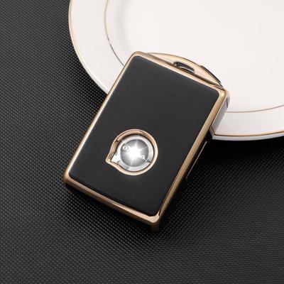 Gold Edge TPU Key Case for Volvo S90, XC60, XC40 - Full Wrap Protective Shell
