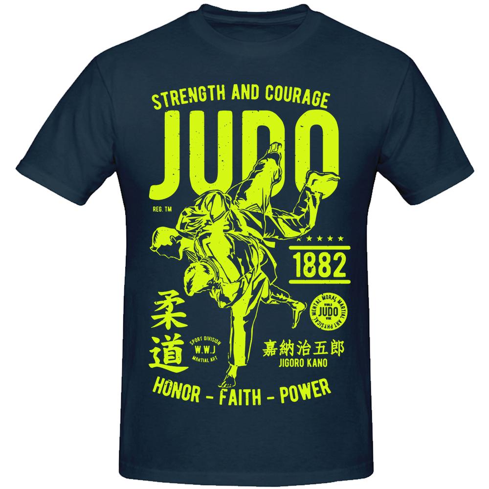 Strenght and Courage Judo 1882 Faith Power T Shirt Tee Unisex Unique Design T Shirt Cotton Euro Size Causal Sports TShirt