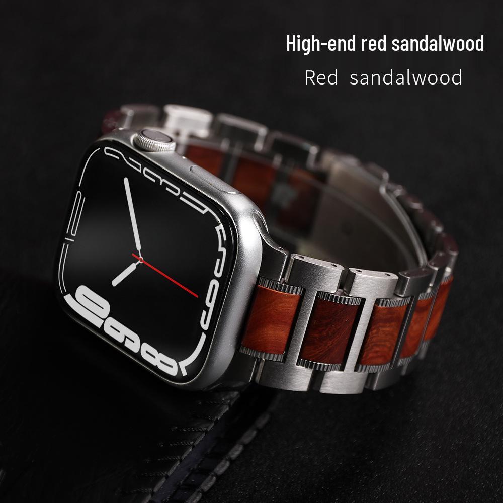 

Ultra3 Apple Watch Band: Red Sandalwood Metal for Models iWatch S10 & S11