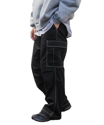 WEGO Unisex Weite Cargohose, Lockerer Schnitt, Streetwear Hose, Weite Hose, Koreanischer Stil, Frühling, Sommer, Herbst, Winter, Geschenk, Herren, Größe M, Typ A, Bl