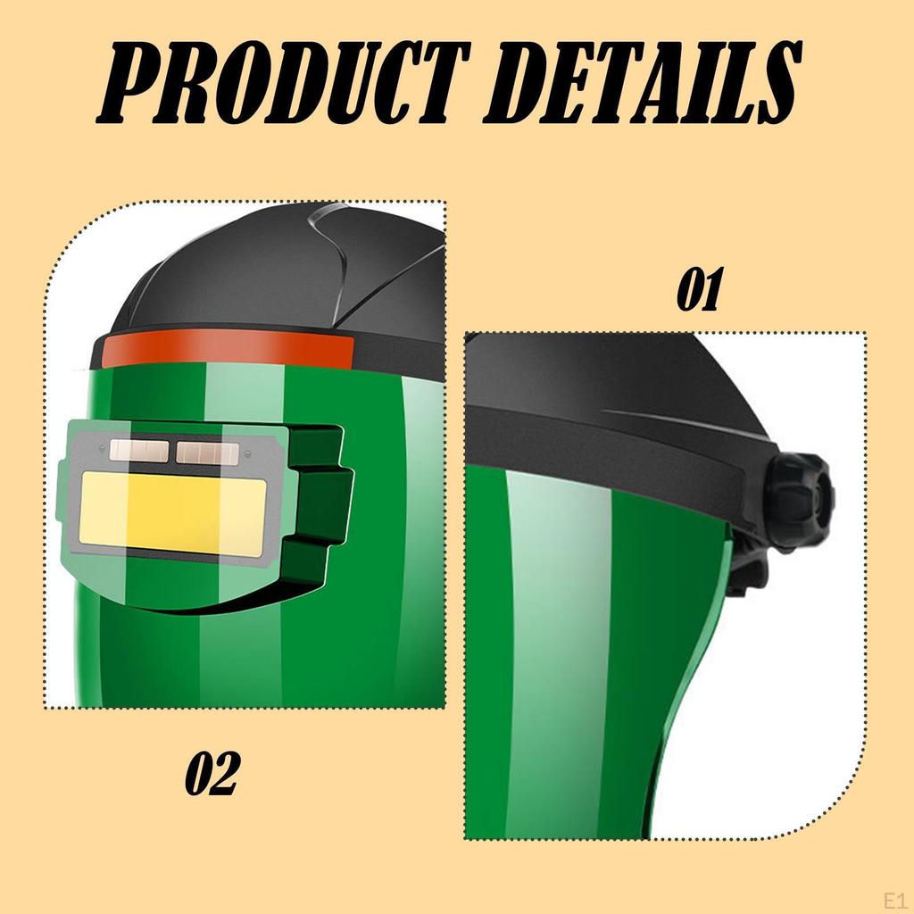 Auto Darkening Welding Mask with Hard Hat Comfortable to Wear 180° Flip up