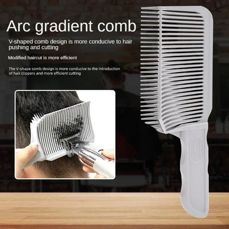 Barber Fade Combs Hair Cutting Positioning Comb Clipper Men Flat Top Hair Comb For Novice Professional Barber Salon Styling Tool