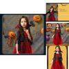 Kinderen Halloween Wicked Vampire Cosplay Kostuum Rode Tule Rok Fancy Dress Party