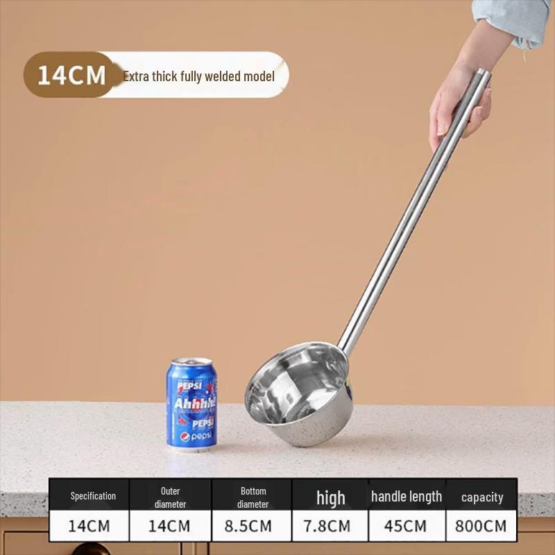 Stainless Steel Long-Handle Water Scoop