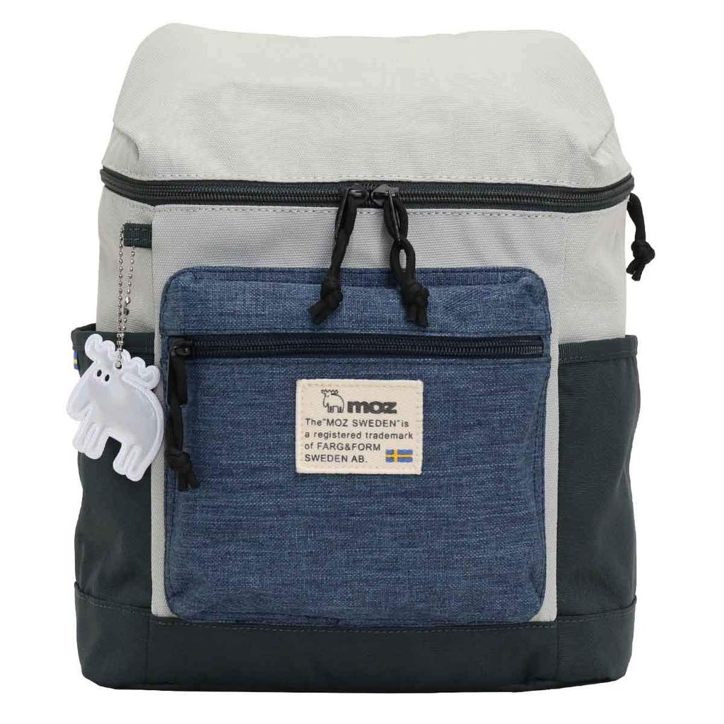 Mozu Backpack B5 Gray x Navy ZZEI-04, Size,