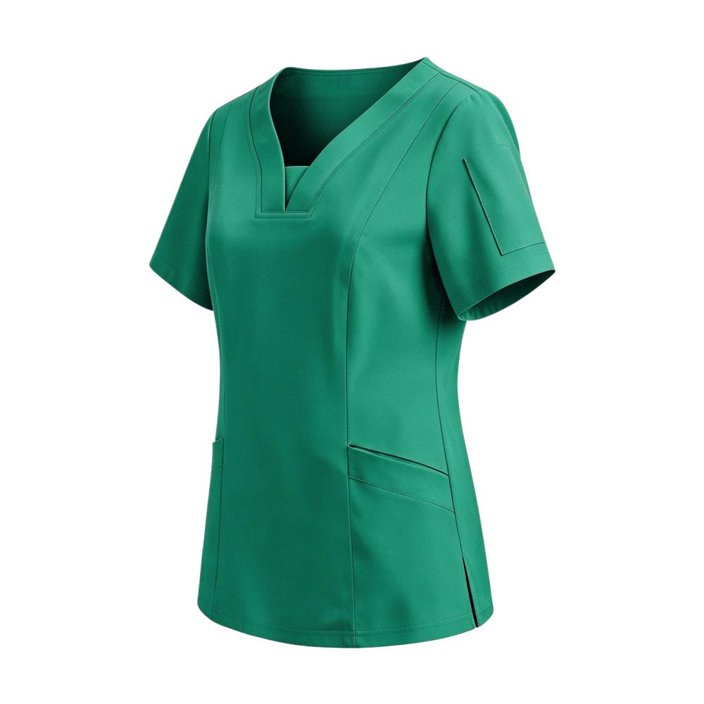 Oral Health Dental Clinic Short Sleeve Scrub Top