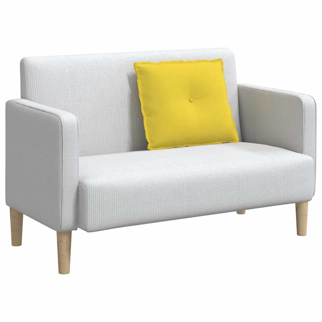 Back Cushion Light Yellow 60 x 19 x 50 cm Fabric
