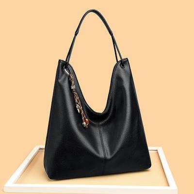 Borsa a Spalla Singola e Borsa Tote da Mano alla Moda da Donna in Pelle Morbida di Grande Capacità per la Primavera