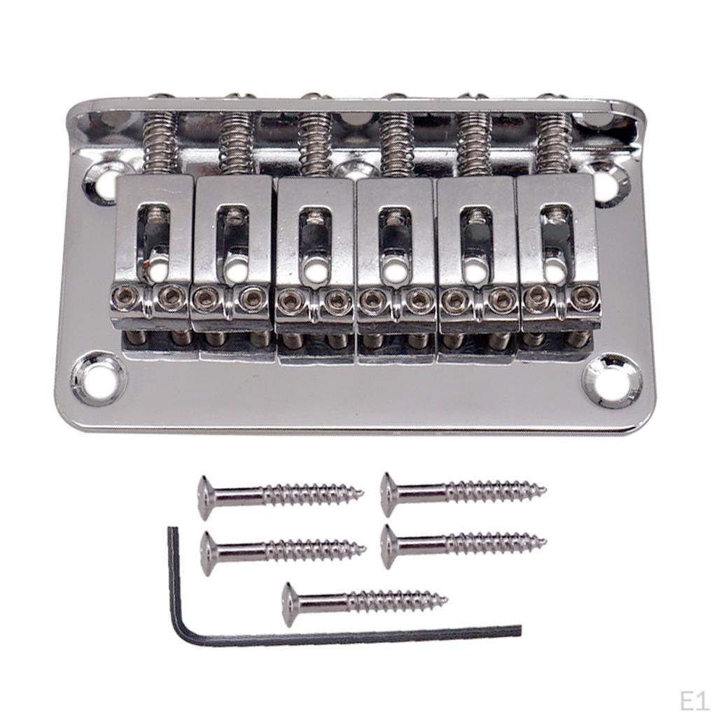 Bass Bridge Black Saddles 78 Mm With 5 Screws & 1 Wrench