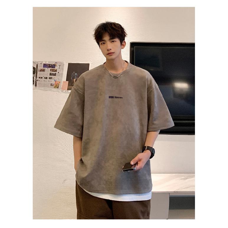 Short Sleeve t Men's Summer T-shirt2025New Versatile Trendy Brand Fashion Casual Men's Short Sleeve T T-shirt