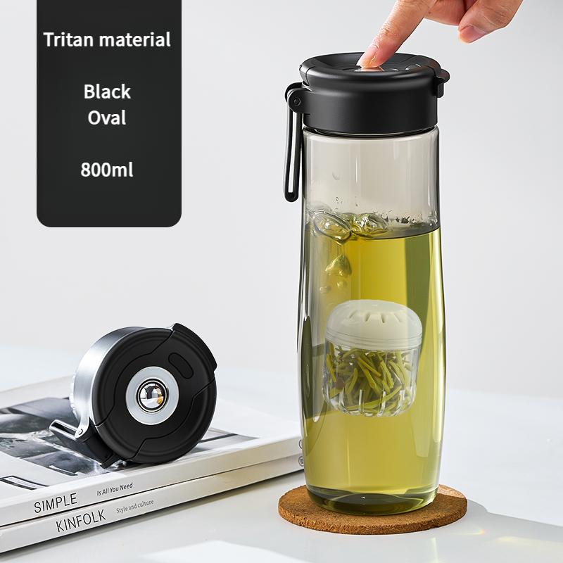 TRITAN Material Magnetic Tea Cup Portable Sport With Handle Tea Water Separation Kettle Large Capacity Water Bottle