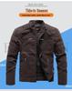 Men's Fleece-lined Suede-feel Embroidered Leather Jacket for Autumn/Winter Motorcycle Trend