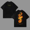 T-shirt in Puro Cotone Kokushibo con Stampa Anime Nuovo Estivo 2026 Demon Slayer - Top Casual Largo a Maniche Corte Genitore-Figlio