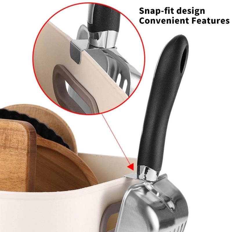 Efficient Ergonomic Grip Cats Litter Scooper Stainless Steel Litter Scoops with Fine Sifting Hole for Litter Cleaning