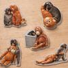 Boxing Monkey Refrigerator Magnet Set Protective Animal Fridge Magnets for Home Kitchen Office Locker Decorative