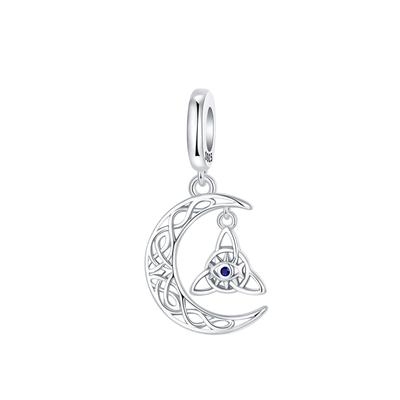 Charms Mond Auge Vintage Hohl Hängende Anhänger Passend für Armband Armreif Halskette DIY Schmuck