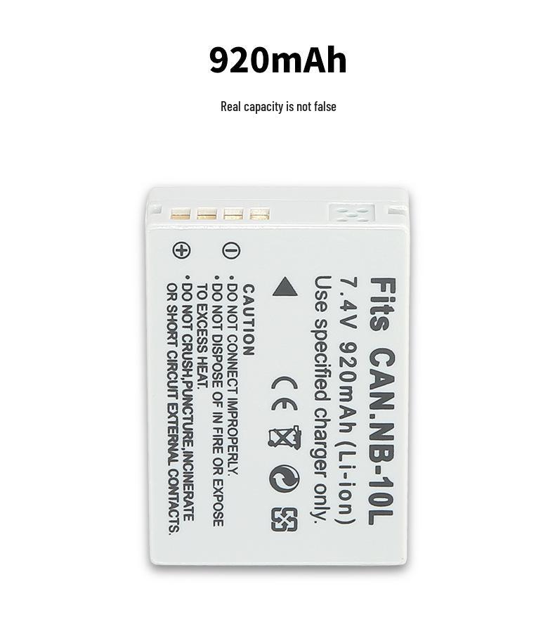NB10L Battery for Canon G15, G16, SX40, G1X, G3X, and SX50 HS Cameras