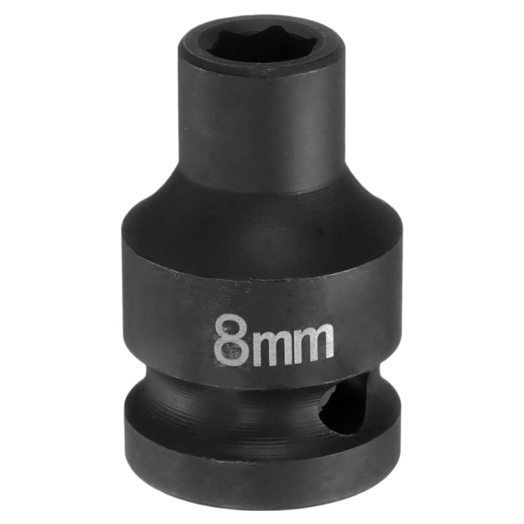 6 Point Impact Socket 9mm-46mm Metric Socket 1/2" Square Drive 1.5-2" Long Phosphated Cr-Mo Steel Spindle Axle Hex Nut Sockets