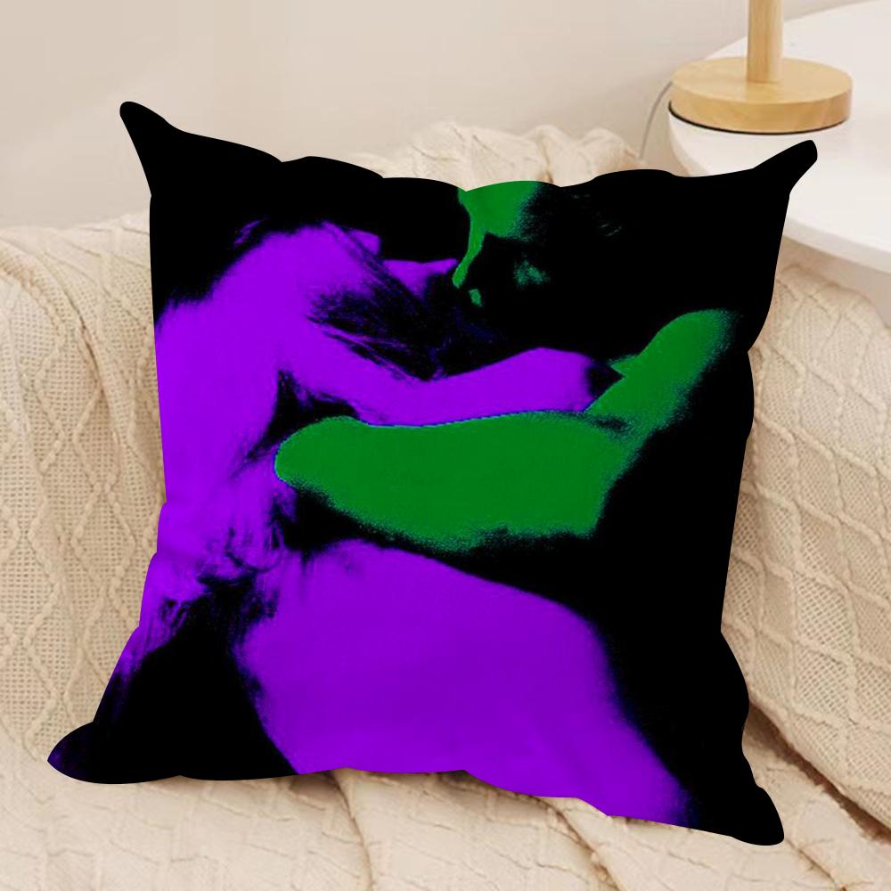 Band Music TTvGirl Cushion Cover Soft Plush Fabric DoubleSided Printed Sofa Cushion Cover for All Seasons Home Decor Gift