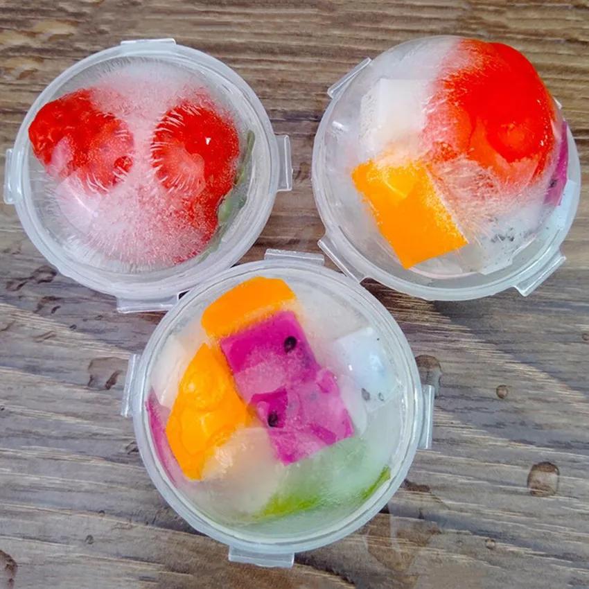 4/1pcs Creative Round Ice Hockey Cube Mold Refrigerator Spherical Large Ice Mold Ice Box Kitchen Tool