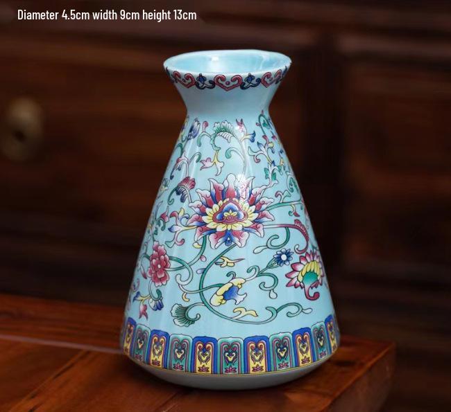 Antique Blue and White Chinese Porcelain Vase - European & American Handicraft for Flower Arrangements