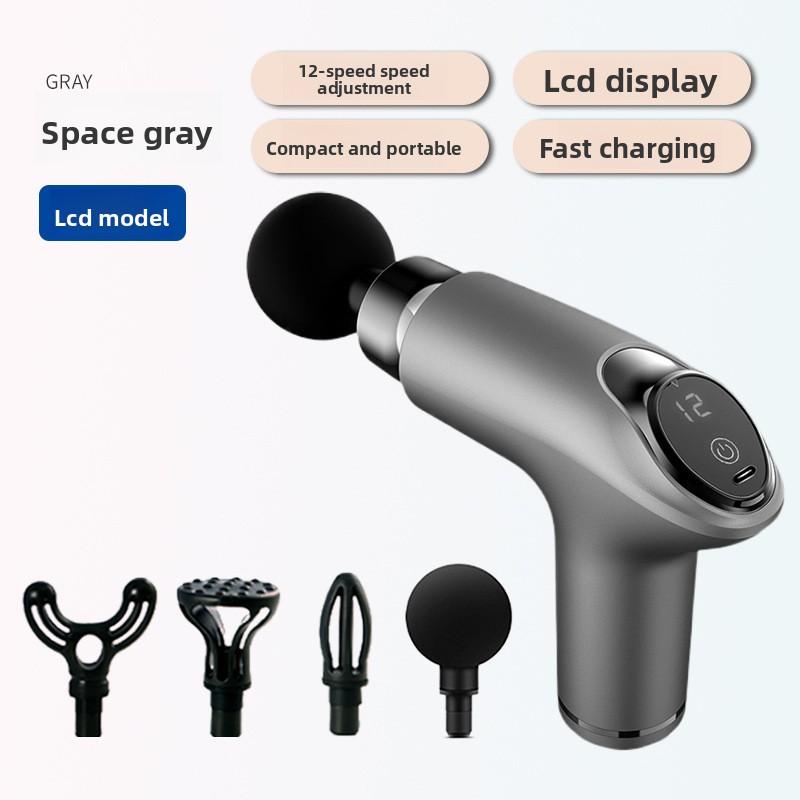 Electric Fascia Grab Massage Gun Mini Portable Men's and Women's Fitness Yoga Muscle Relaxation Cervical Massager Fascia Gun