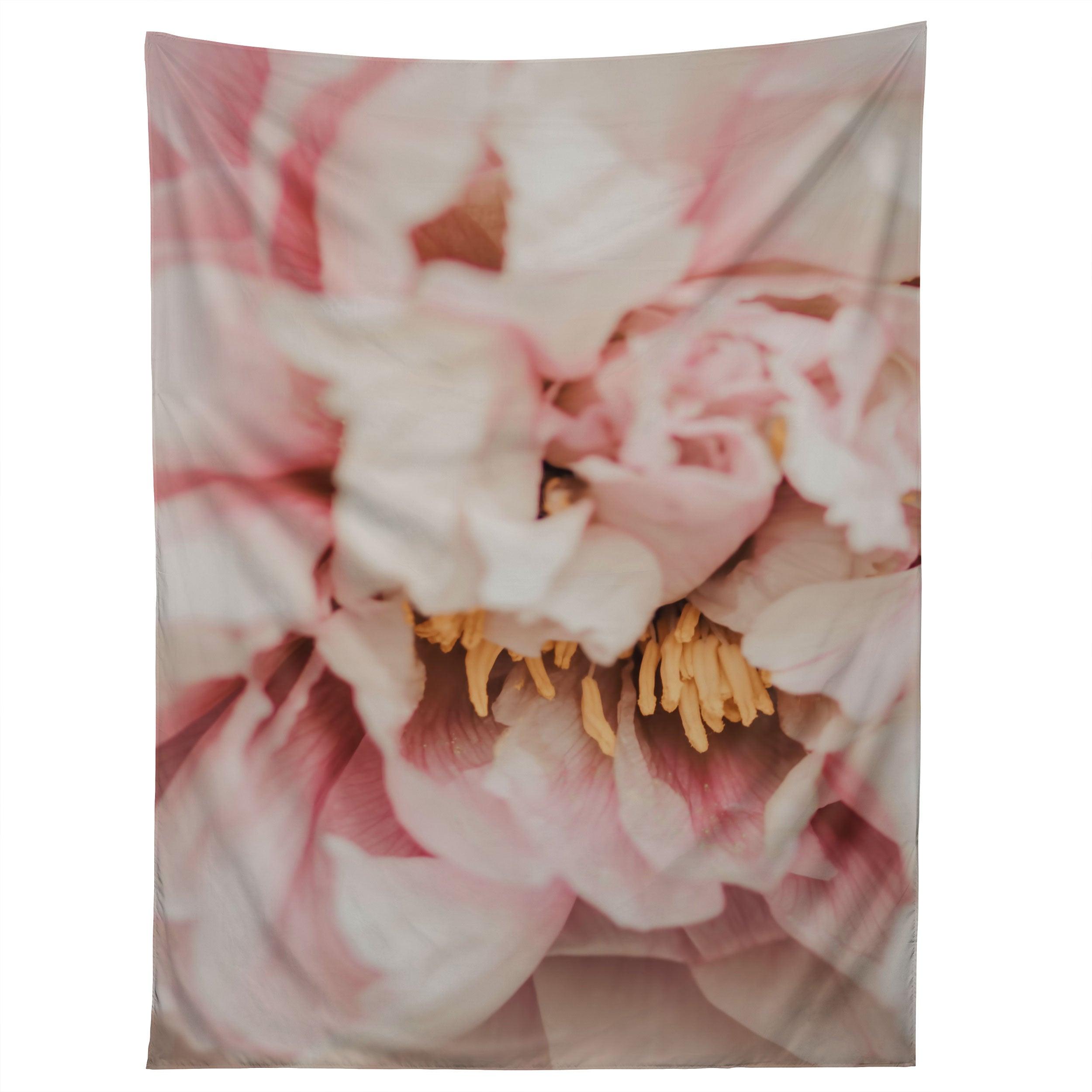 BLUSH PINK PEONY tapestry 75x100